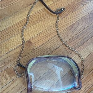 MB Greene clear chain purse